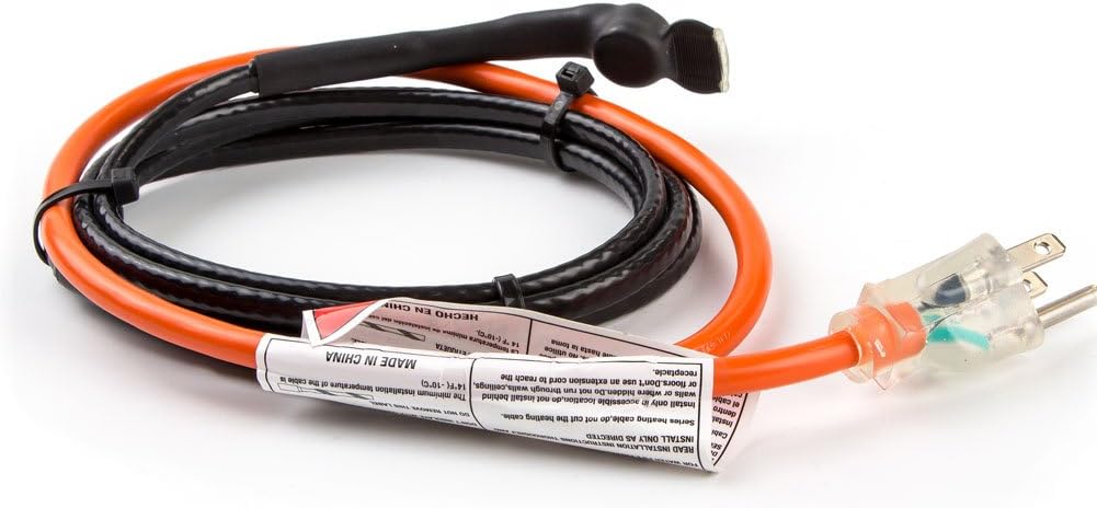 80-feet Pipe Heating Cable with Built-in Thermostat Pack of 2 N664