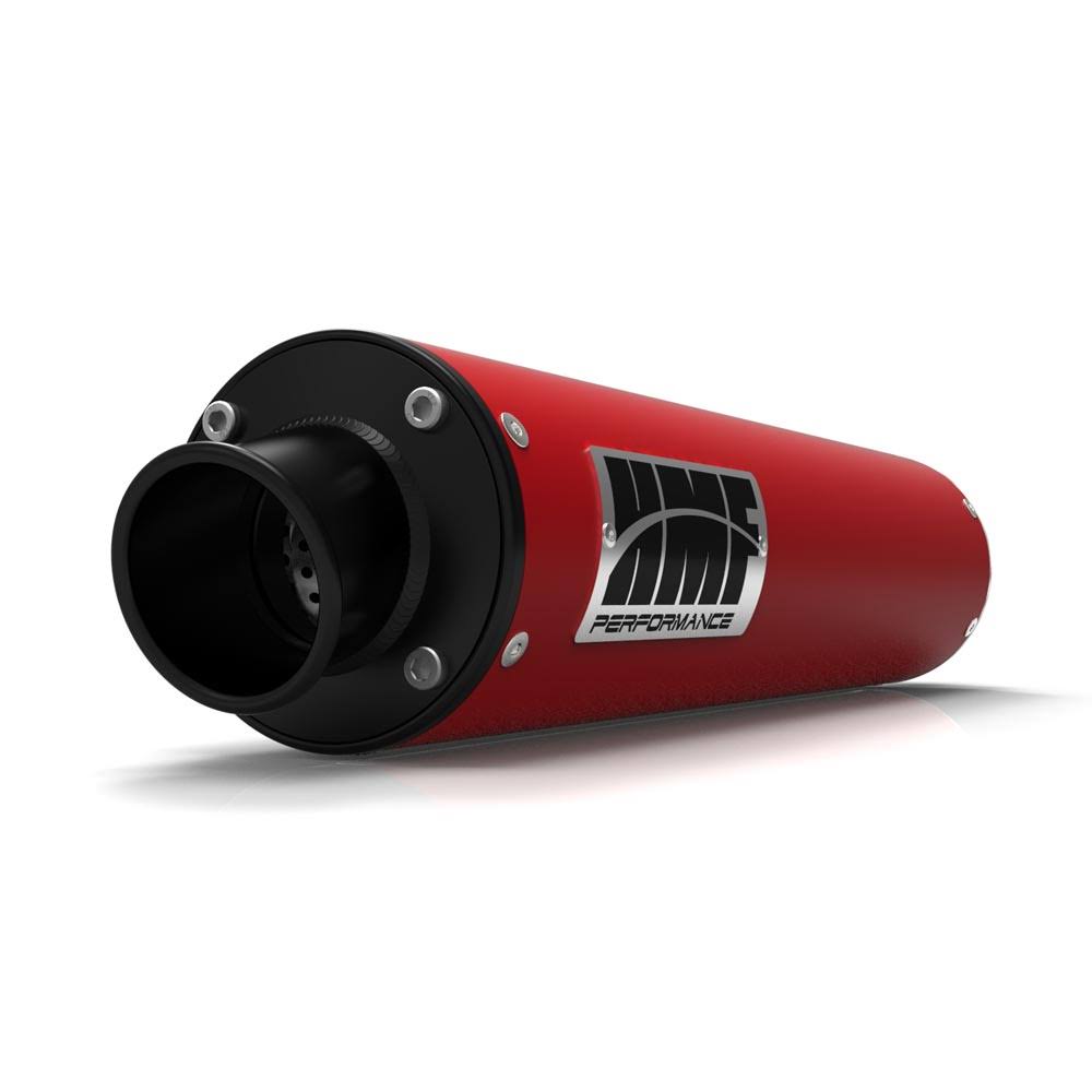 Red Slip On Exhaust with Turn-Down End Cap H10769