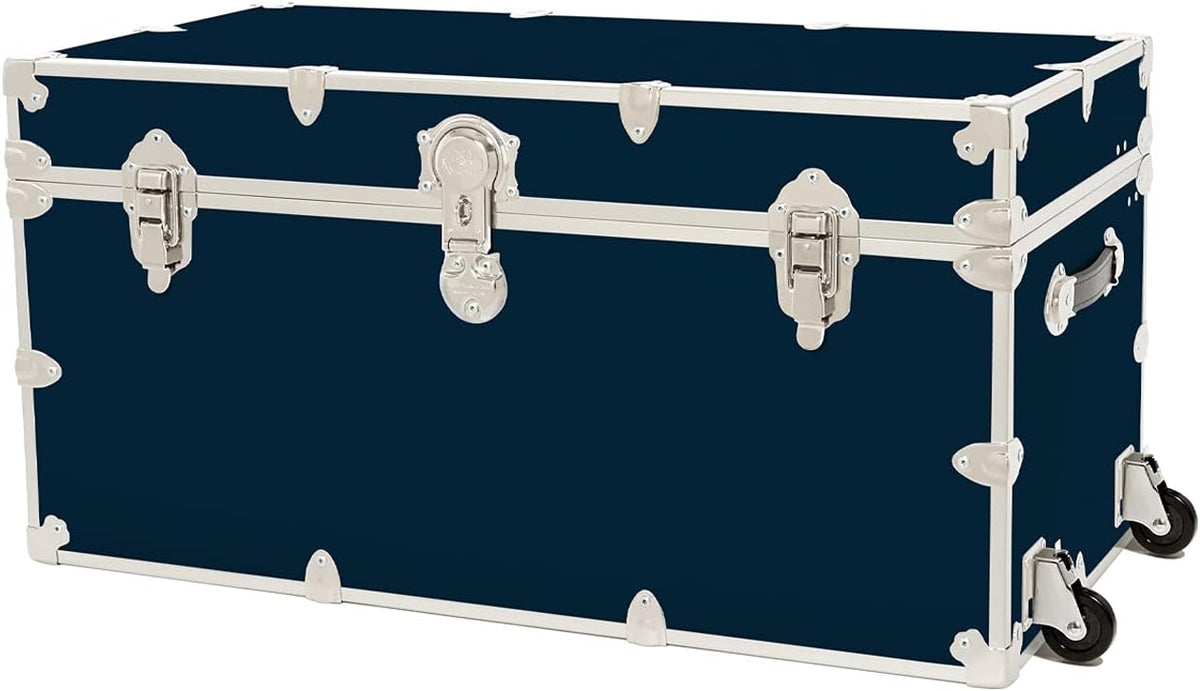 Black Storage Trunk with Removable Wheels A11573