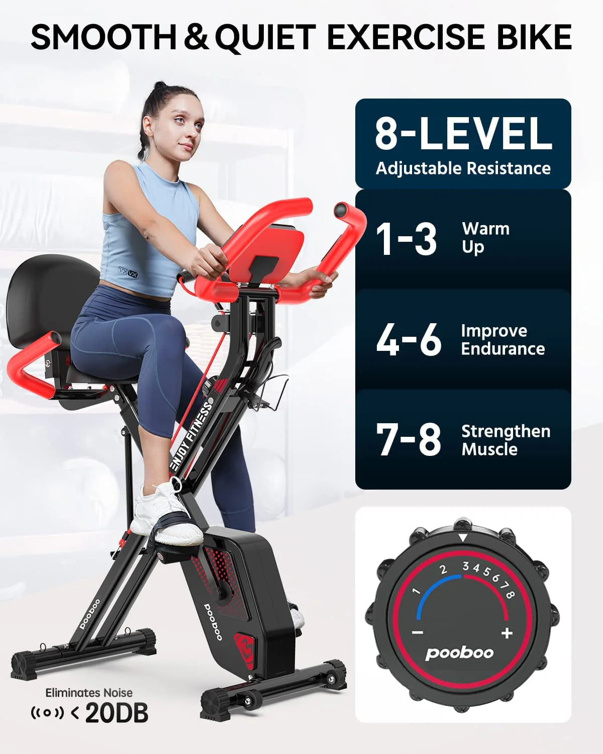 Foldable Magnetic Exercise Bike A91856