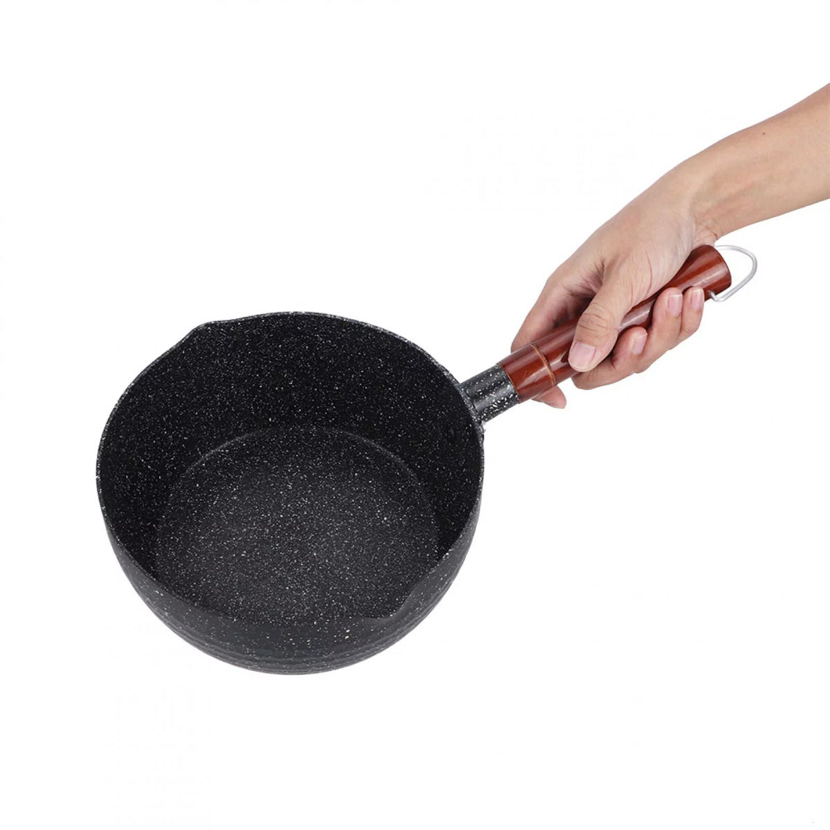 Olla de cocina antiadherente con mango de madera 18CM N84251