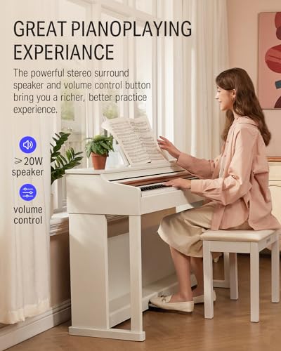 88-Key Weighted Action Digital Piano with Furniture Stand P7591
