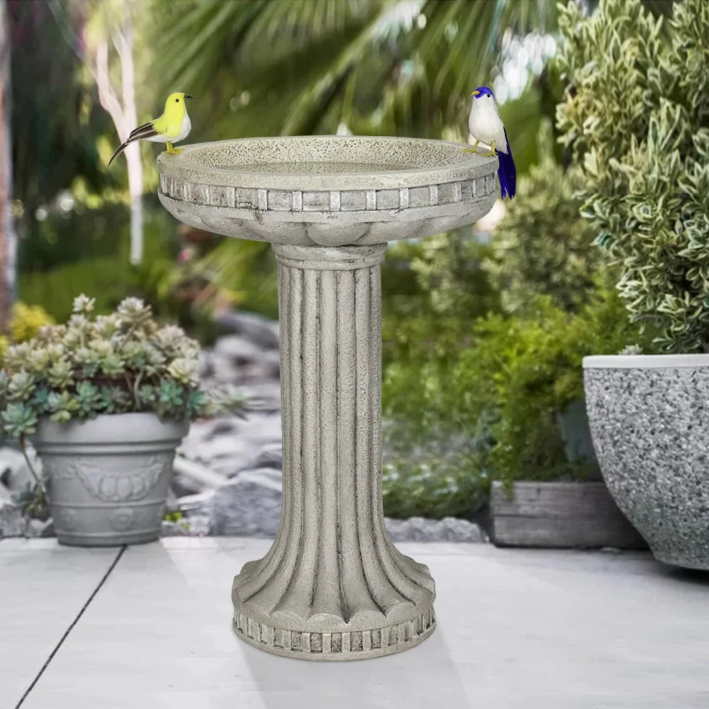 24" H Concrete Bird Bath X348548