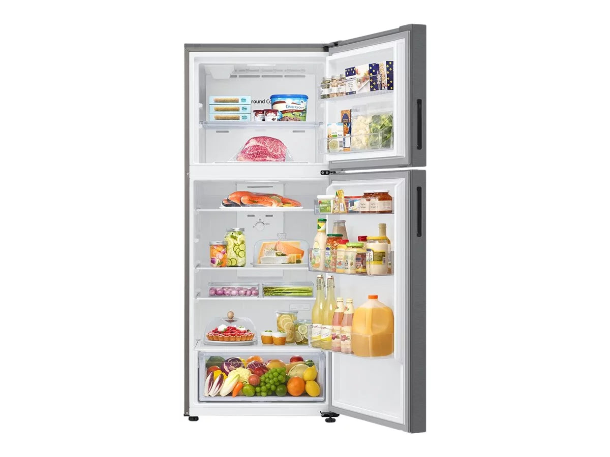 Top Freezer Freestanding Refrigerator Black Stainless Steel Z473020