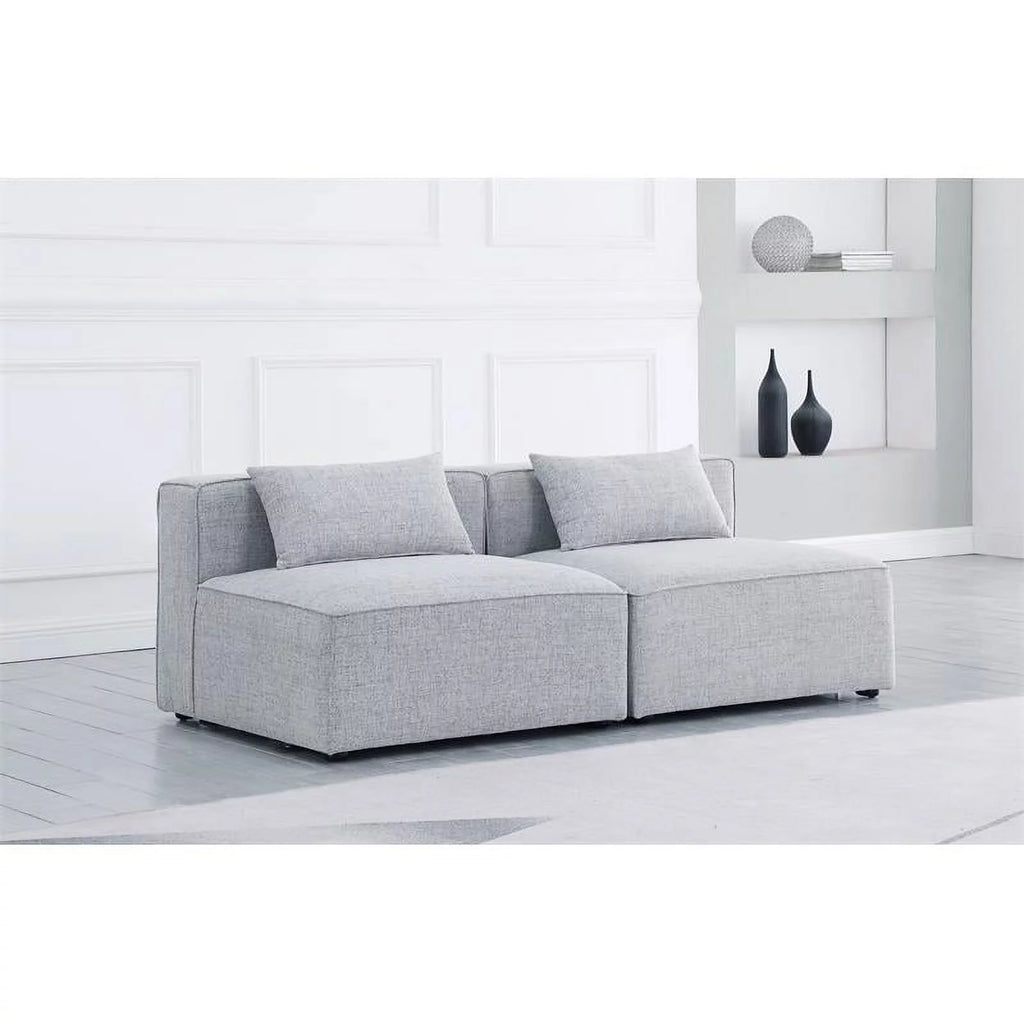 Grey Linen Modular Sofa L74411