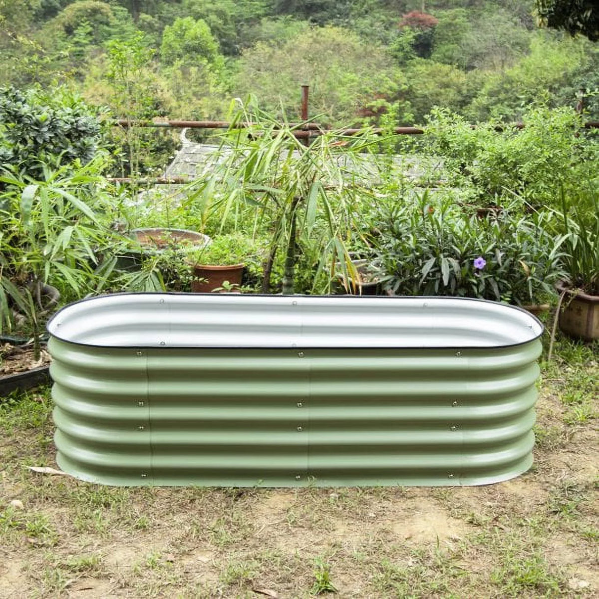 17" Tall 5'X2' Metal Corrugated Raised Garden Bed Kit K4363