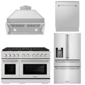 48 Gas Range, Range Hood Insert, Refrigerator with Water and Ice Dispenser and Dishwasher Z797351