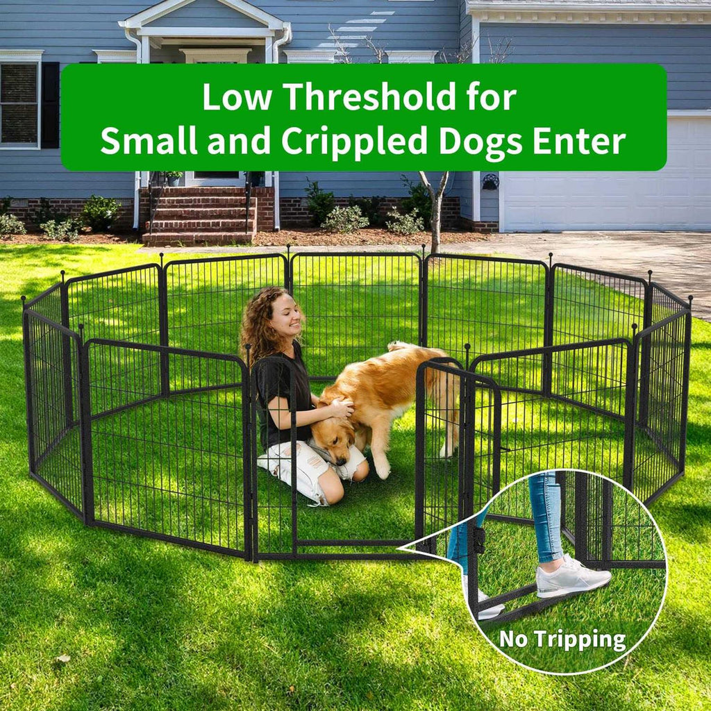 Heavy Duty Anti-Rust Dog Playpen with Doors R323