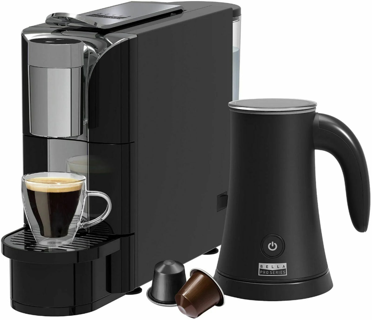 Capsule Coffee Maker and Milk Frother Q48083