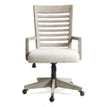 Upholstered Wood Desk Chair in Taupe Tan T79515