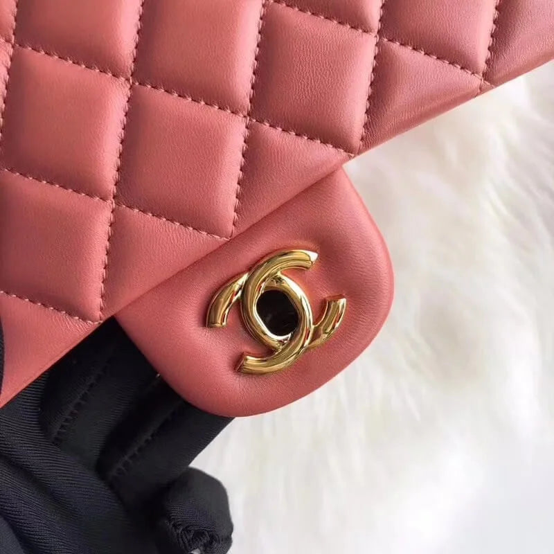Lambskin Leather Flap Bag V41630