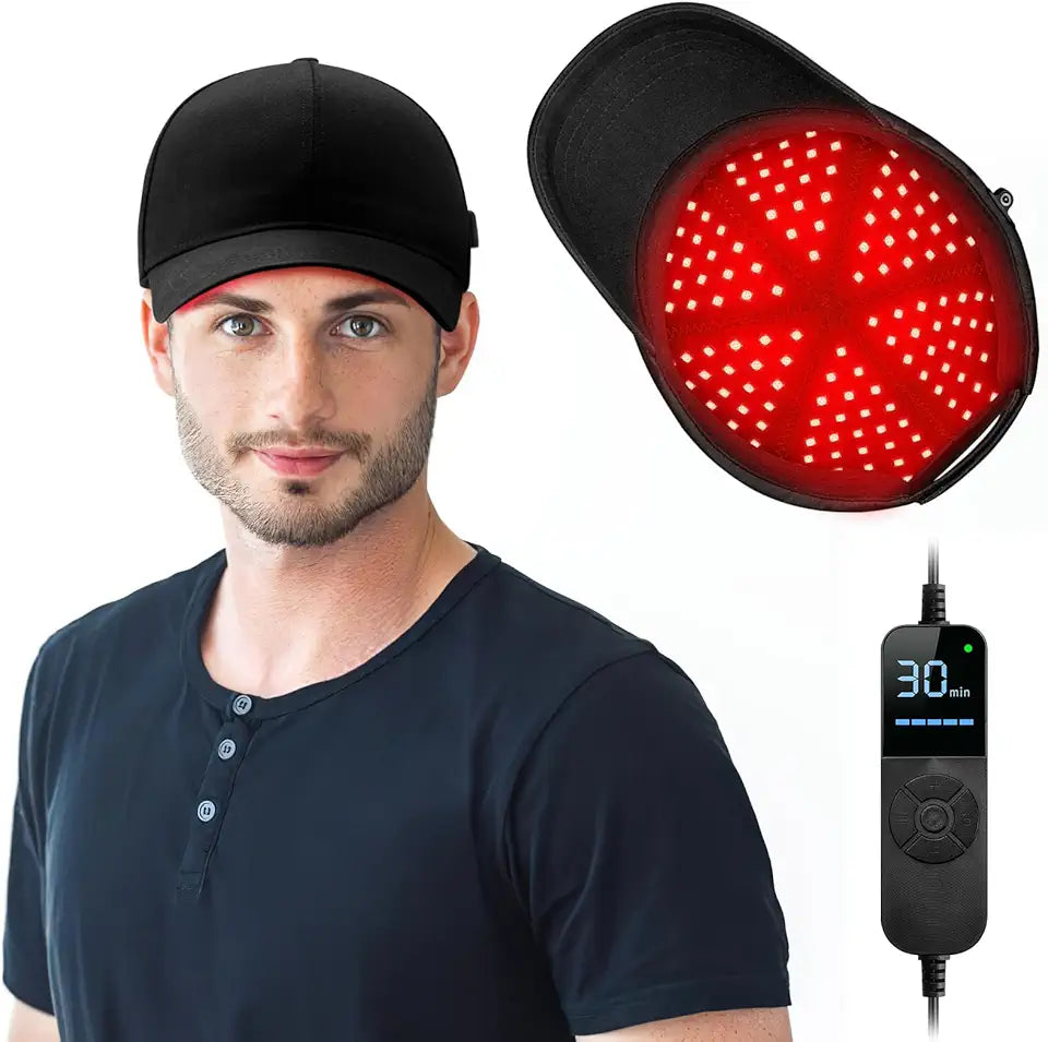 Black Laser Hair Growth Cap J8409