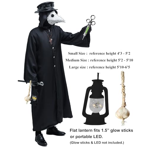 Plague Doctor Bird Mask and Hat Combo Set Q332