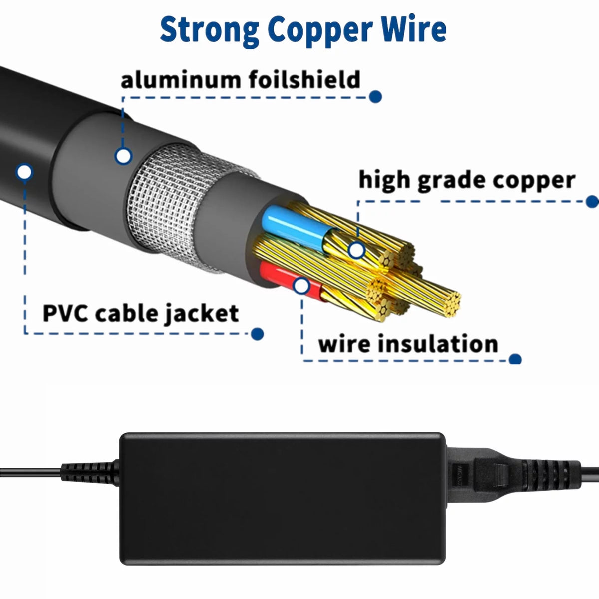 Compatible AC / DC Adapter Replacement Power Supply Cord Cable C451779