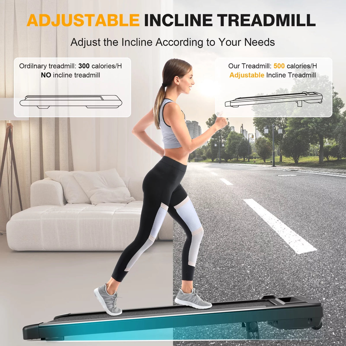 2.5HP Incline Compact Treadmill U533496