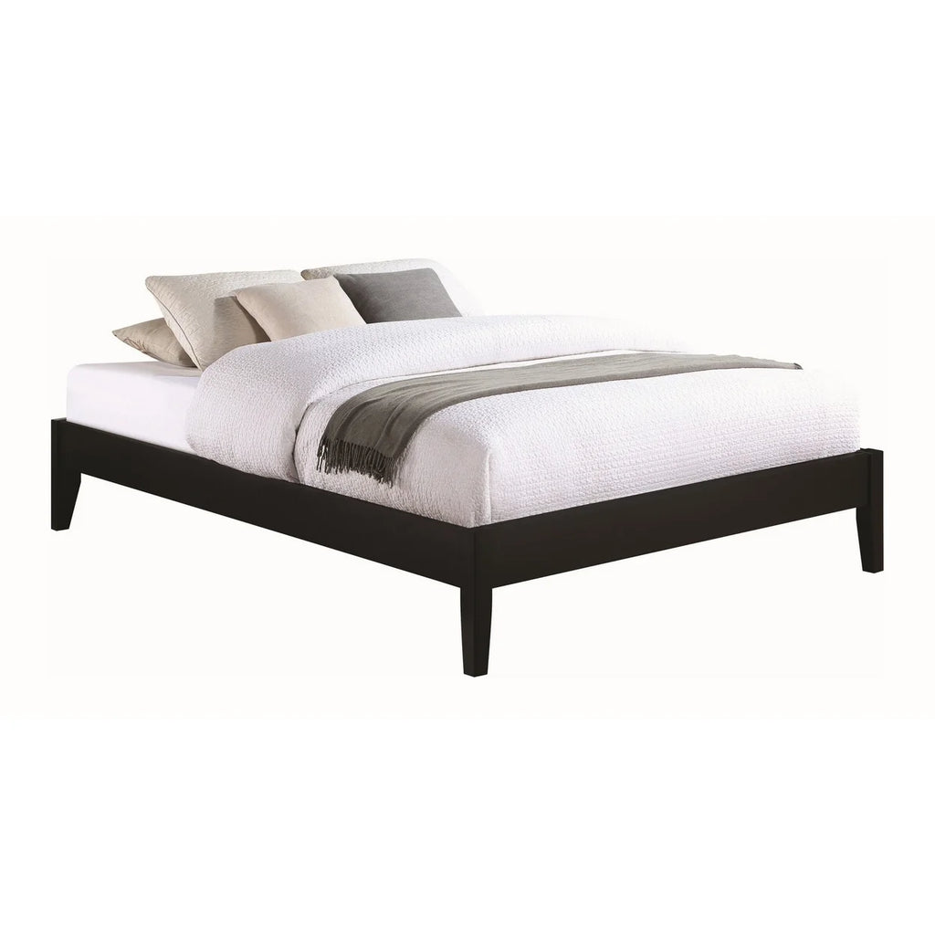 Black Full Size Platform Bed with Panel Sides T590