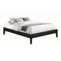 Black Full Size Platform Bed with Panel Sides T590