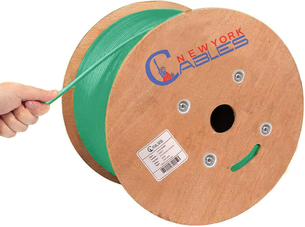 Cat6a Plenum Bulk Ethernet Cable 1000ft Red S743
