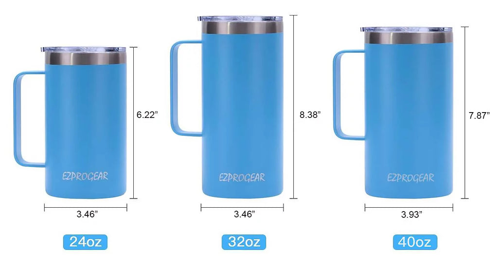 40 oz Stainless Steel Insulated Tumbler with Handle, Lid & Straws G644352