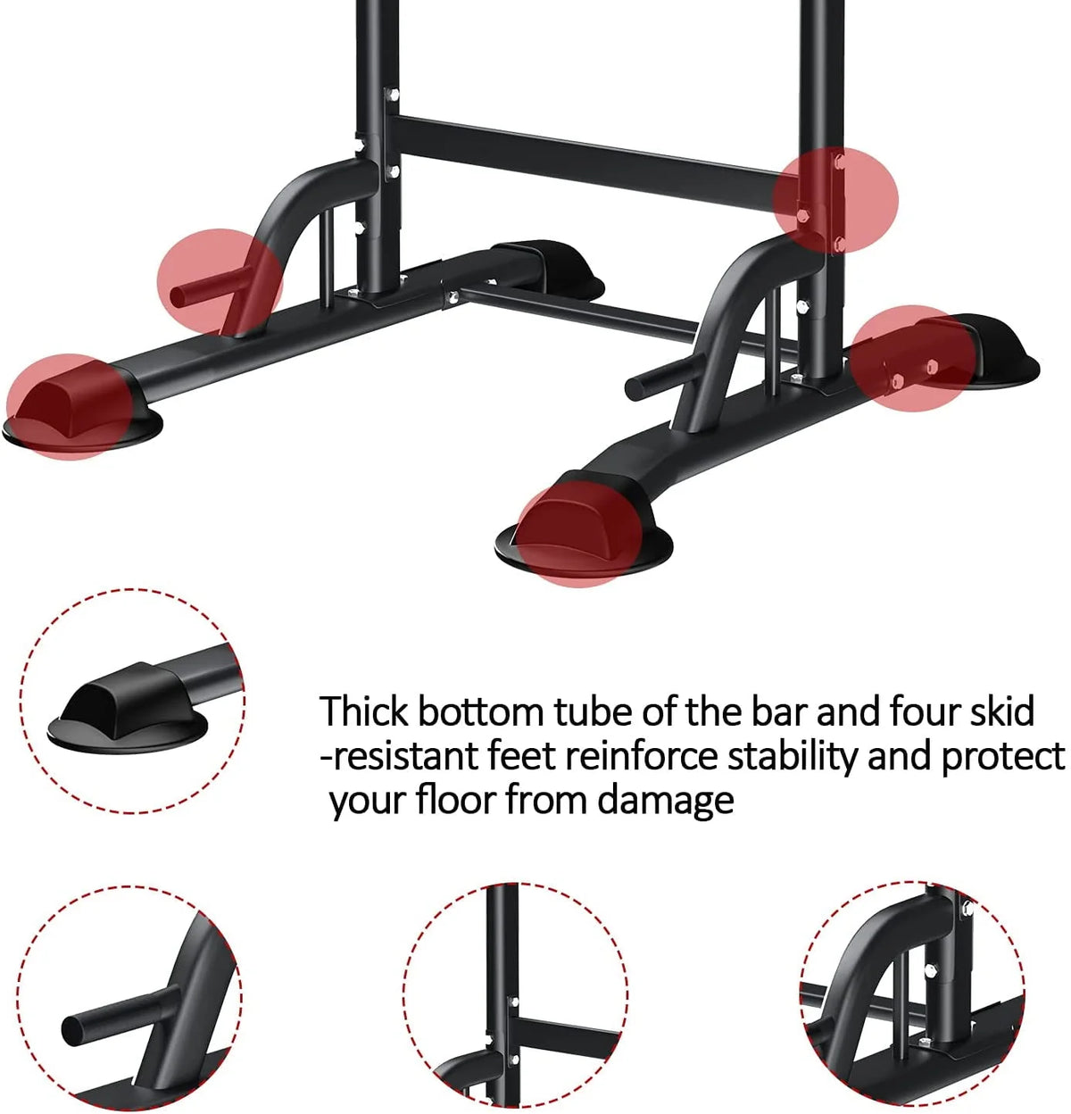 Height Adjustable Power Tower Dip Station P5217