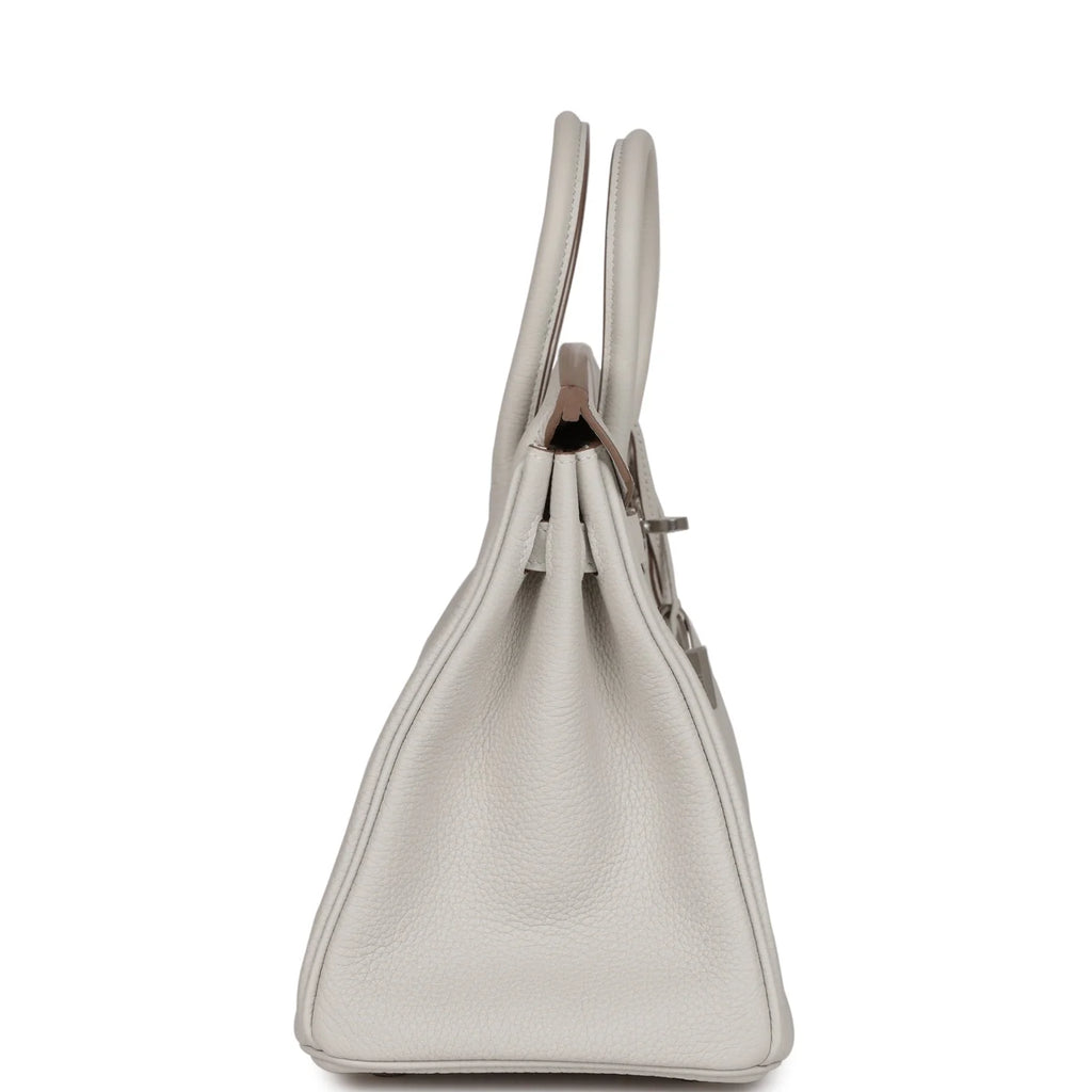 Birkin 25 Gris Pale Togo Palladium Hardware W77037
