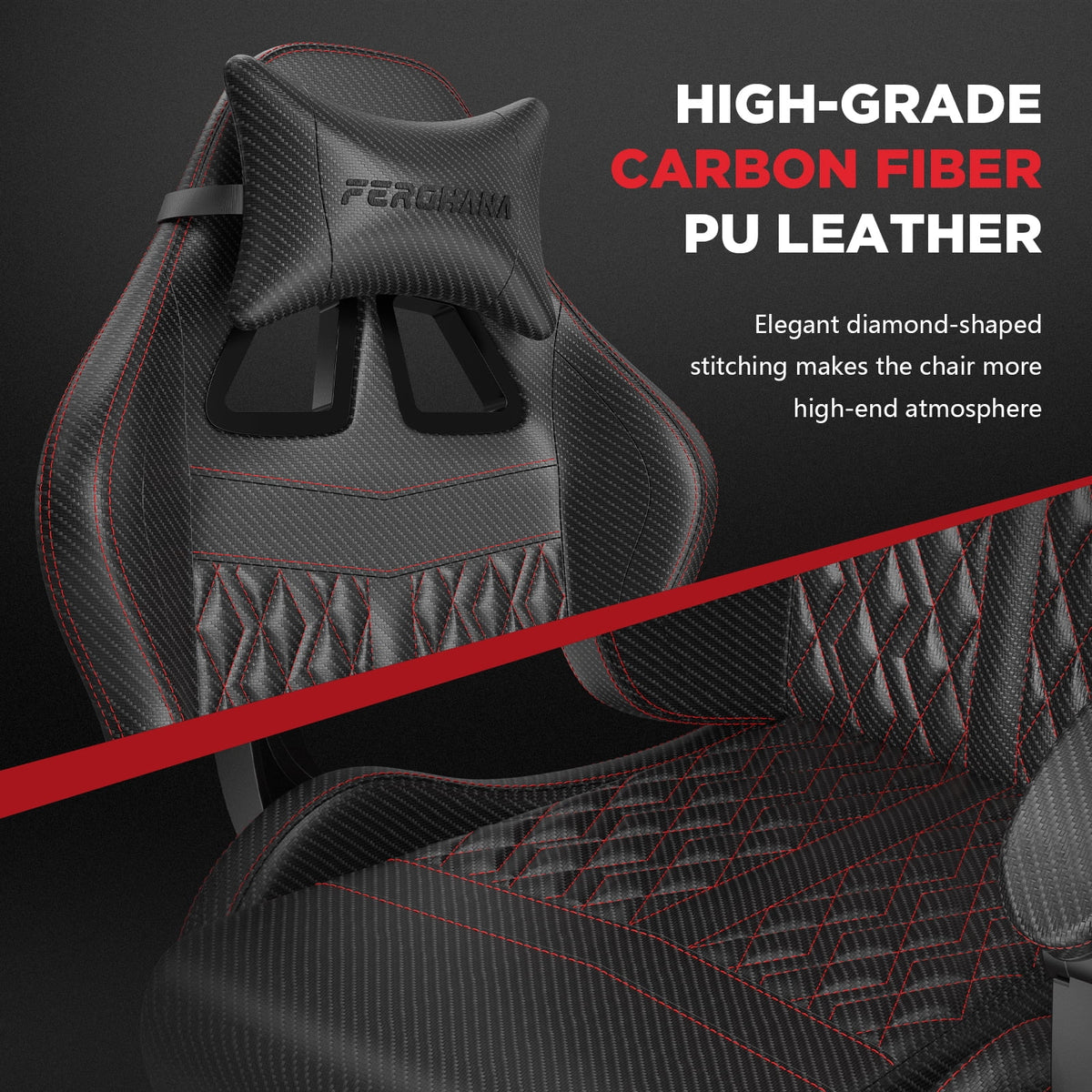 Black Gaming Chair with Footrest and Massage Lumbar Support Z57928