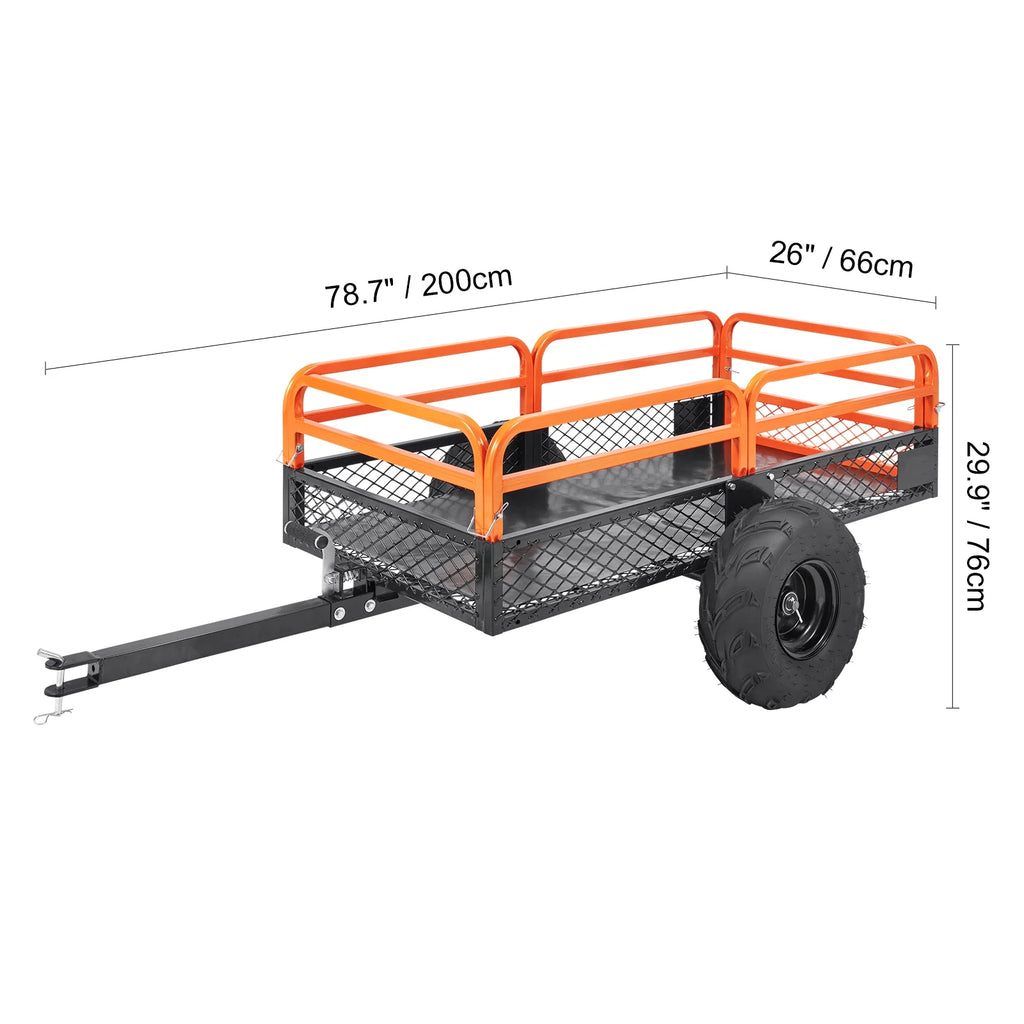 Steel Construction Tow Behind Dump Cart 1500 lbs J42506
