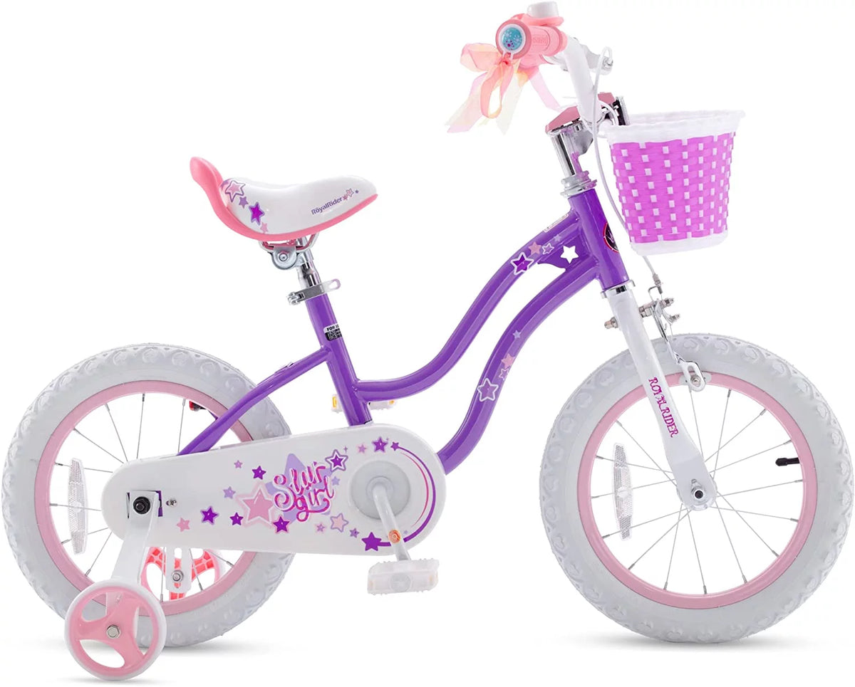 Blue 12 In Kids Bike with Basket Training Wheels A531