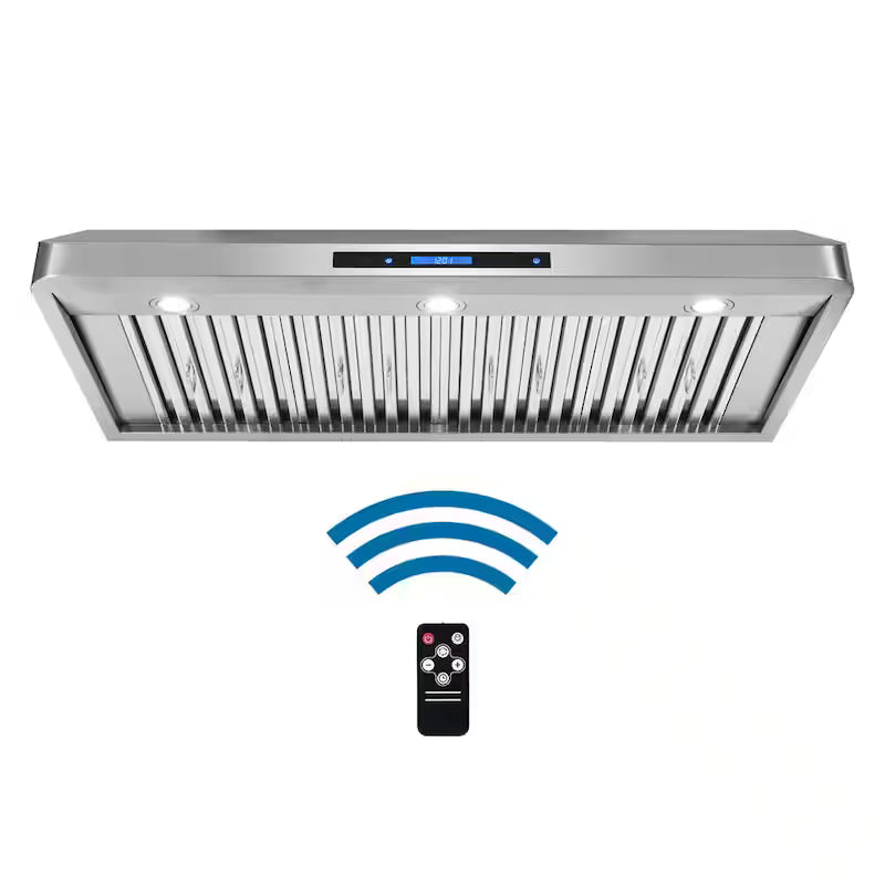 48 in. Ducted Under Cabinet Range Hood in Stainless Steel with Touchscreen Q244479