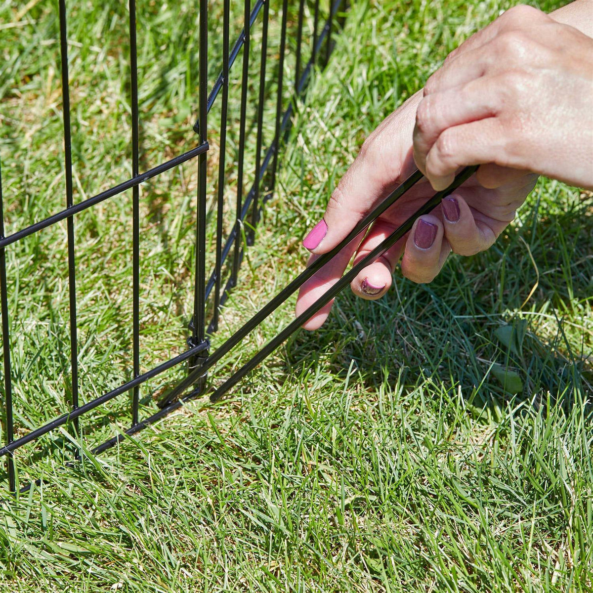 Black Exercise Pen with Door D32190