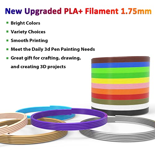 16-Color 320ft PLA 3D Pen Filament Refills 1.75mm S543