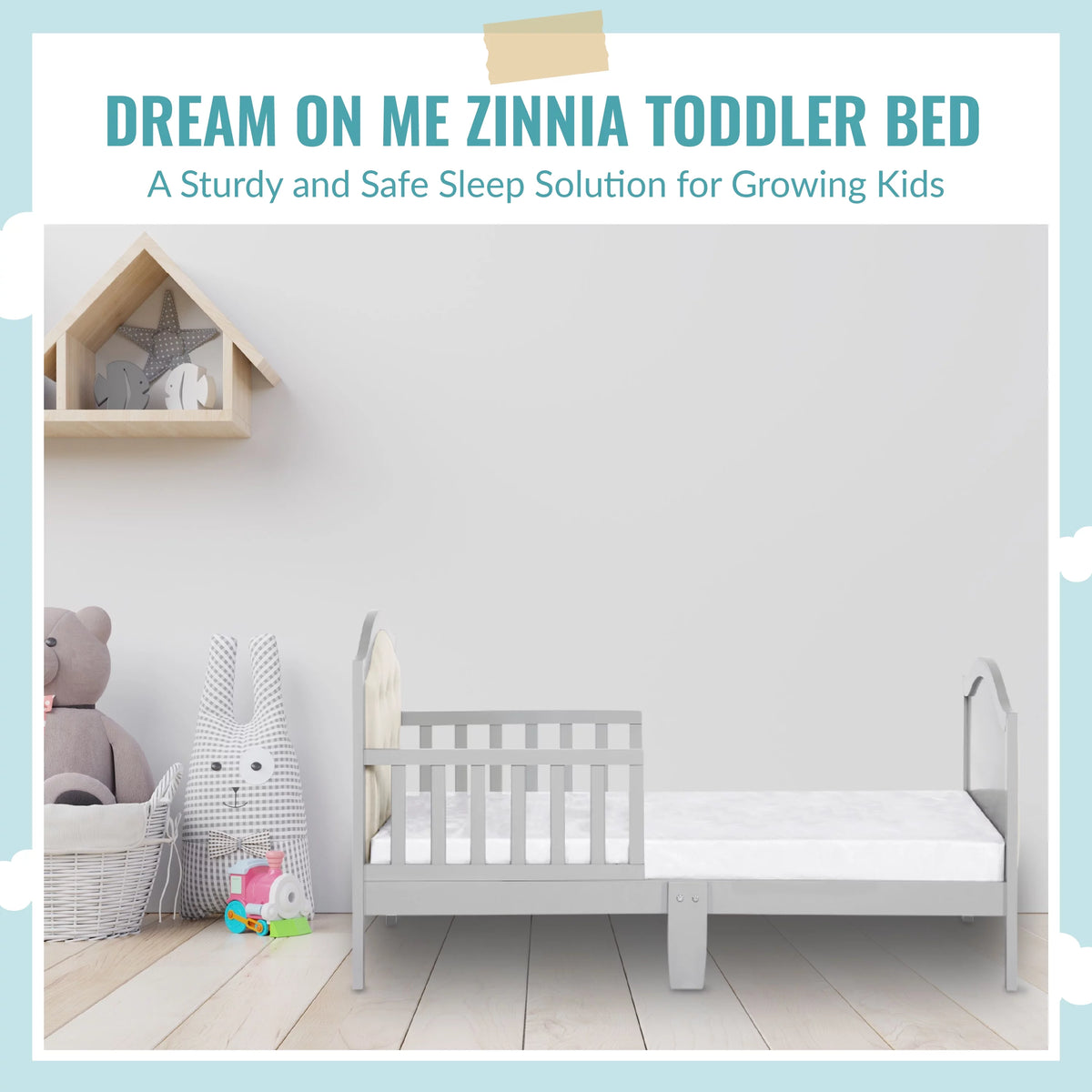 Grey Toddler Bed U6914