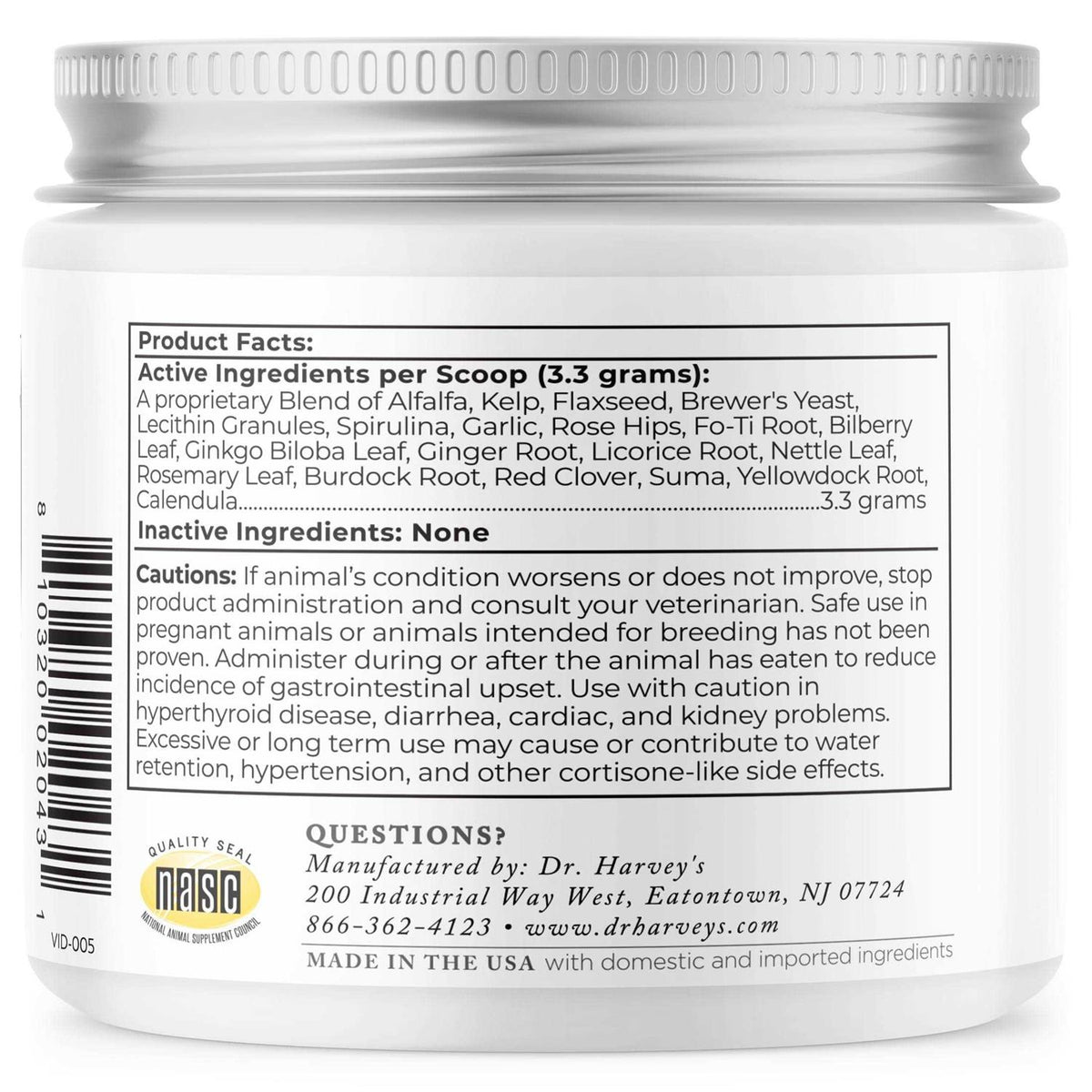 Geriatric Supplement for Senior Dogs Y315
