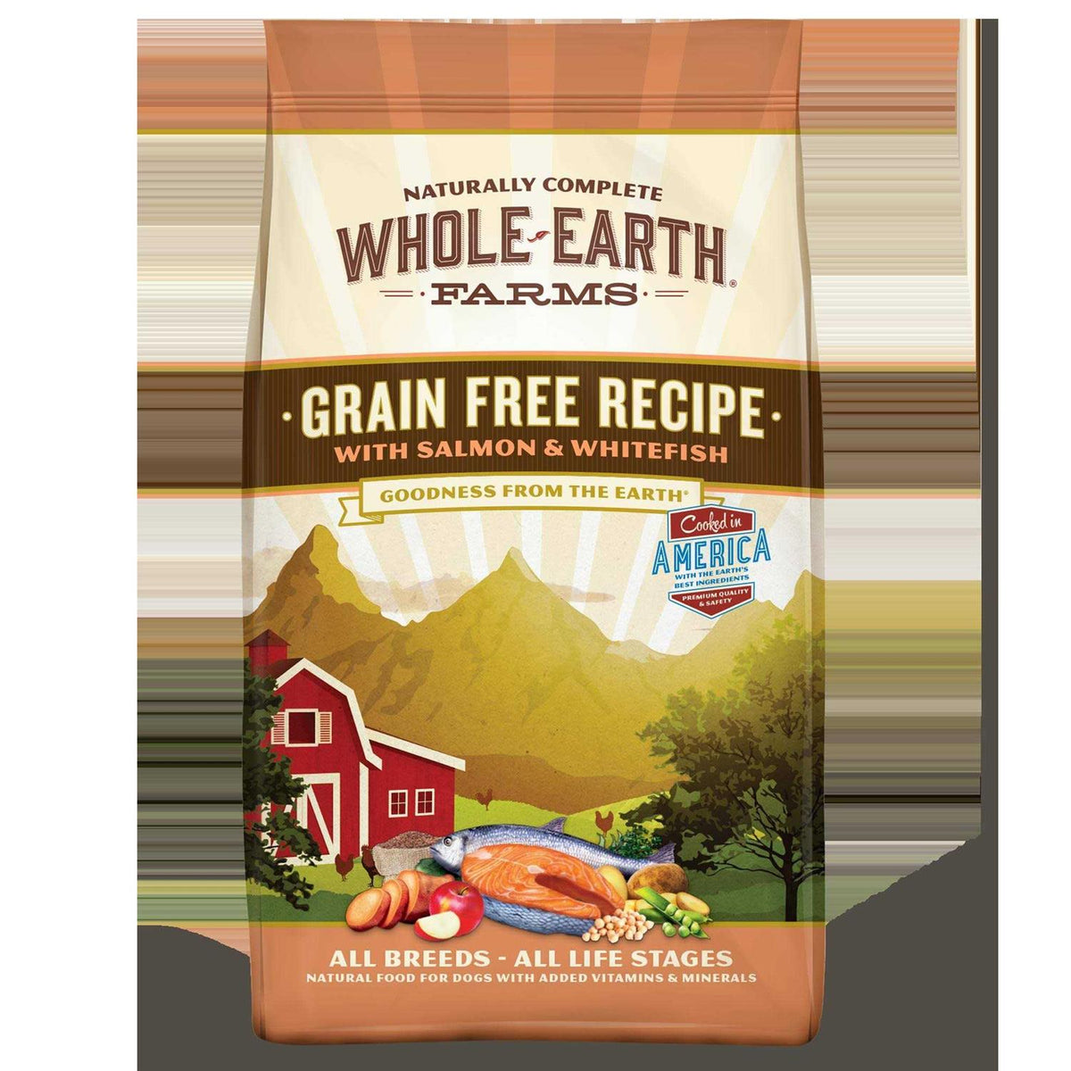 Grain Free Dry Dog Food Salmon & Whitefish Recipe D3529