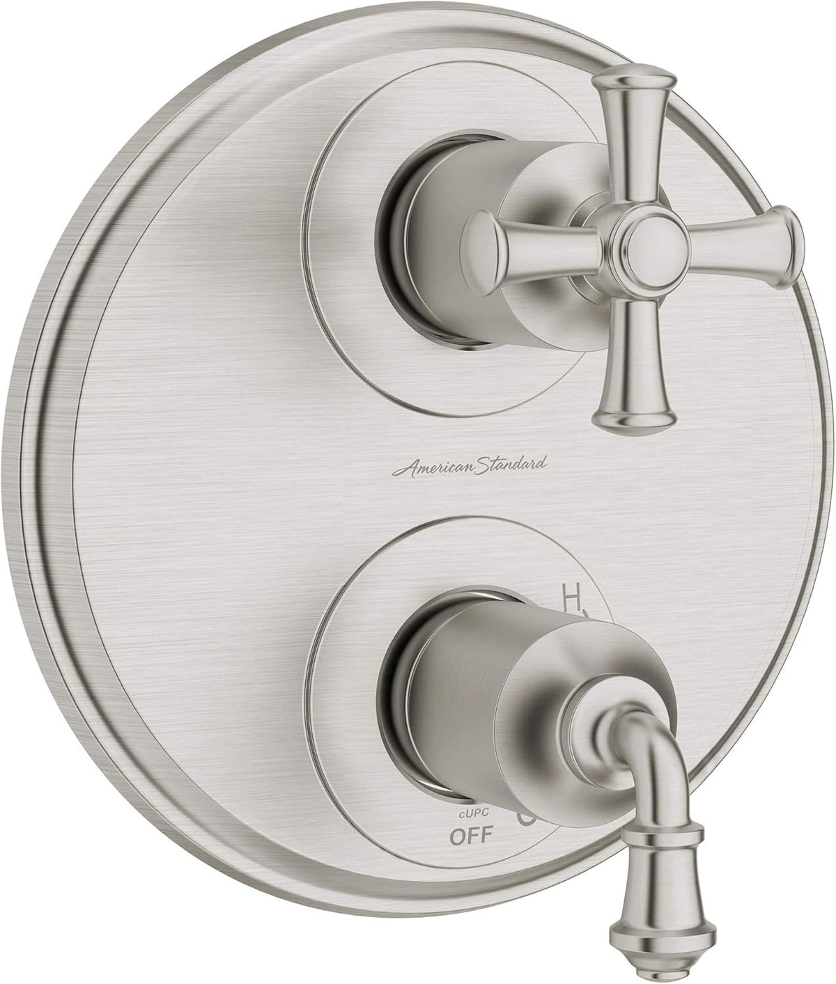 Brushed Nickel 2-Handle Shower Diverter Trim Z19860