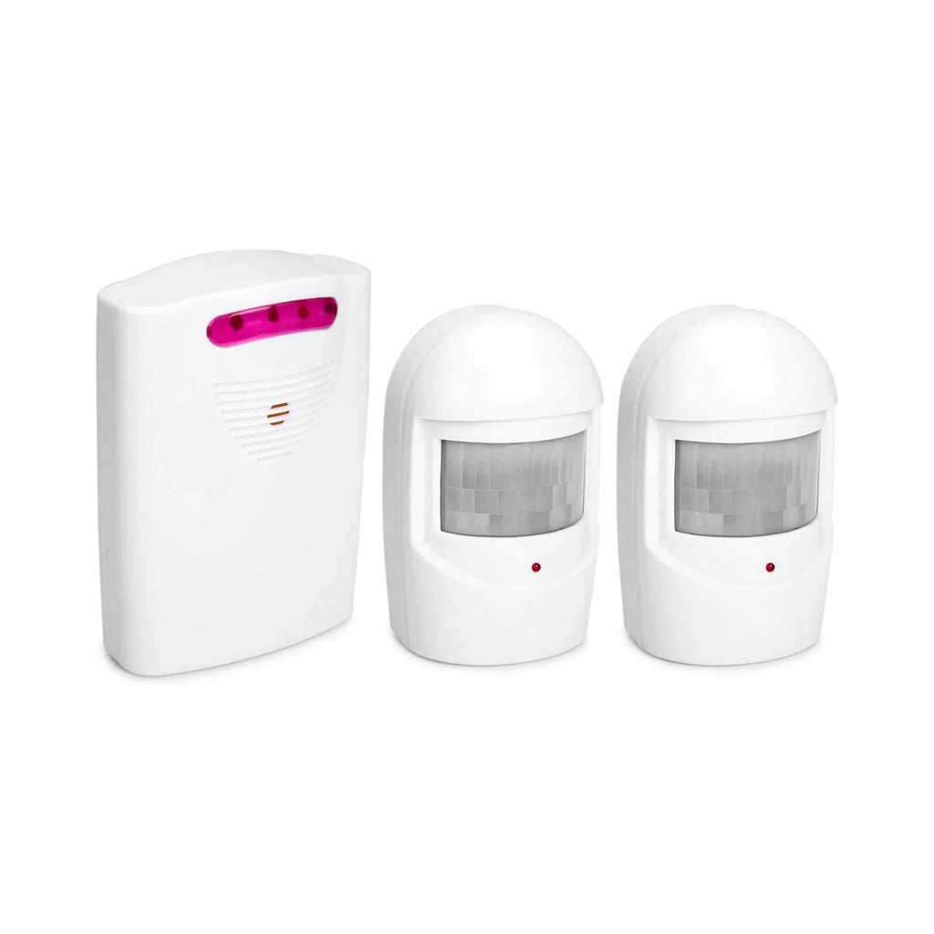 Wireless Driveway Alarm with IR Motion Sensor, 1 Receiver & 2 Transmitters L4572
