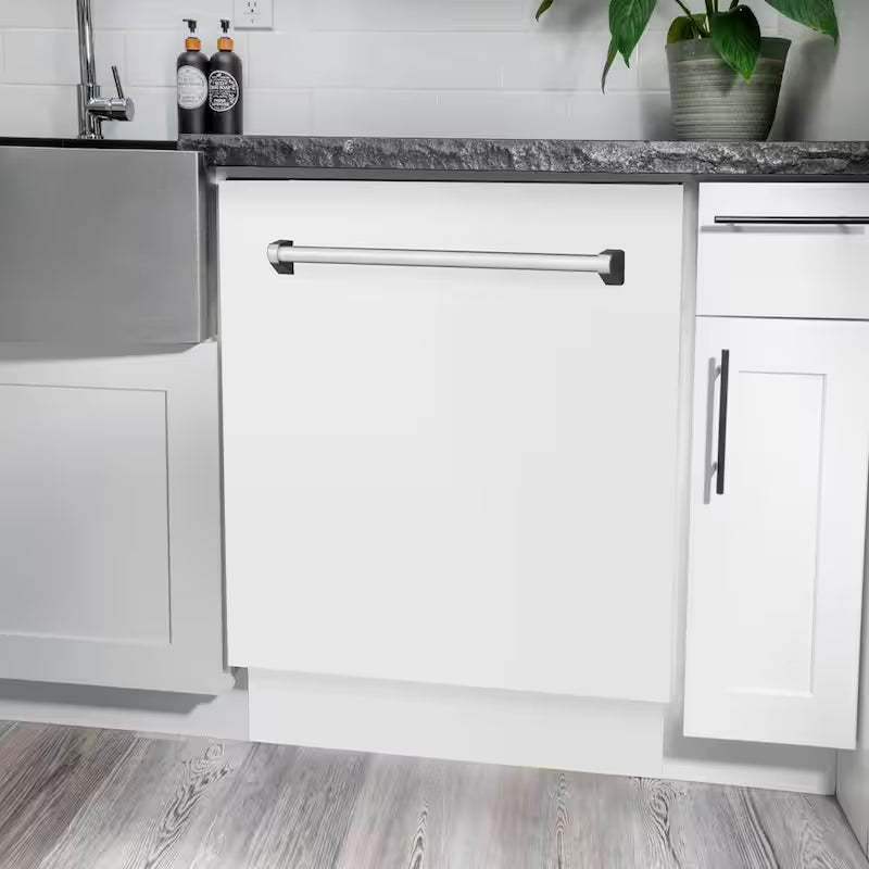 24 in. Tall Tub Dishwasher with 3rd Rack in White Matte W147887