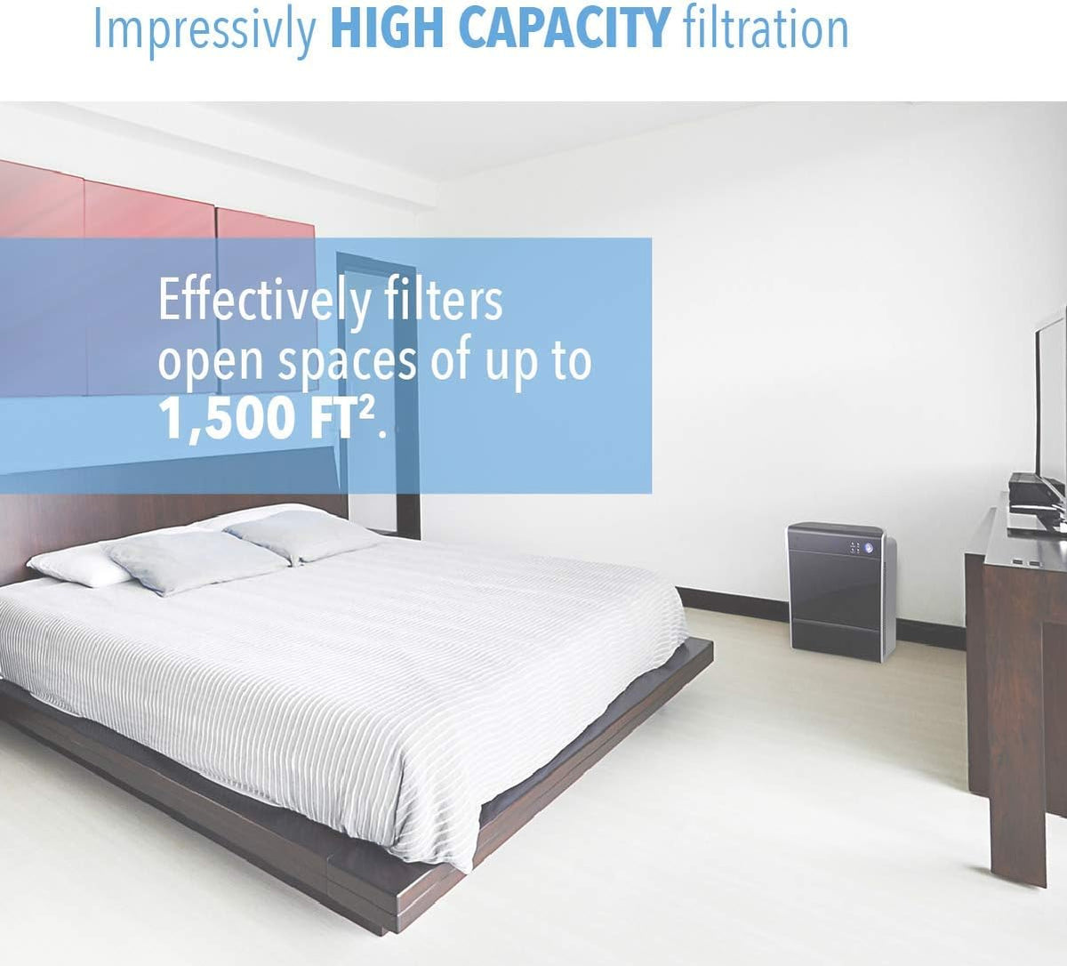 5-Stage Air Purifier with Washable Prefilter, HEPA Carbon Filter, UVC Lights I192938