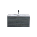 30 in. Ocean Gray Wall Mount Bathroom Vanity V364600