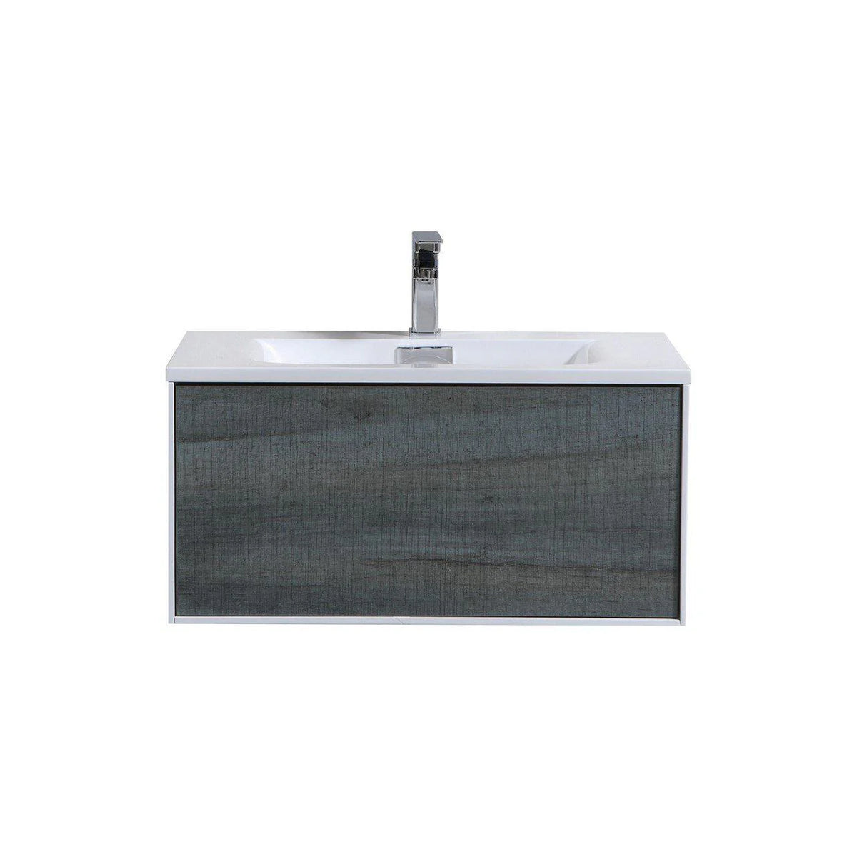 30 in. Ocean Gray Wall Mount Bathroom Vanity V364600