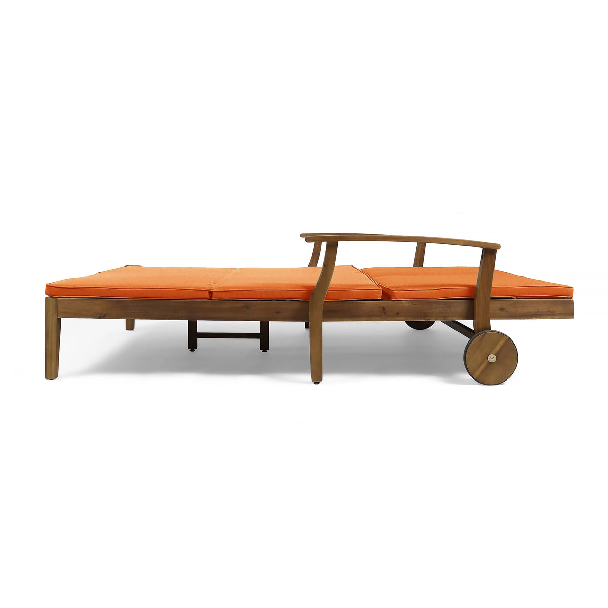 Double Chaise Lounge with Orange Cushions L402