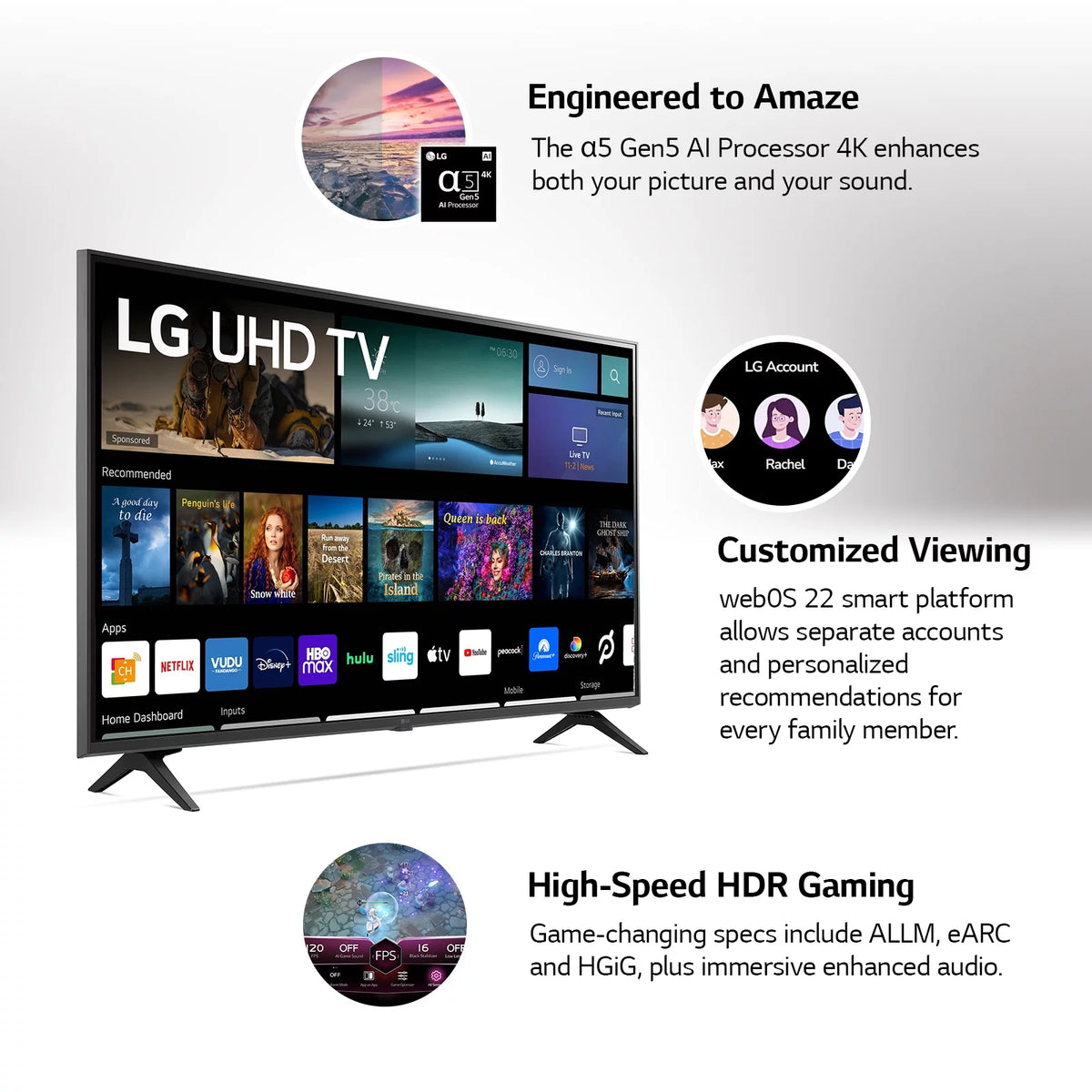 55” 4K UHD Smart TV A718