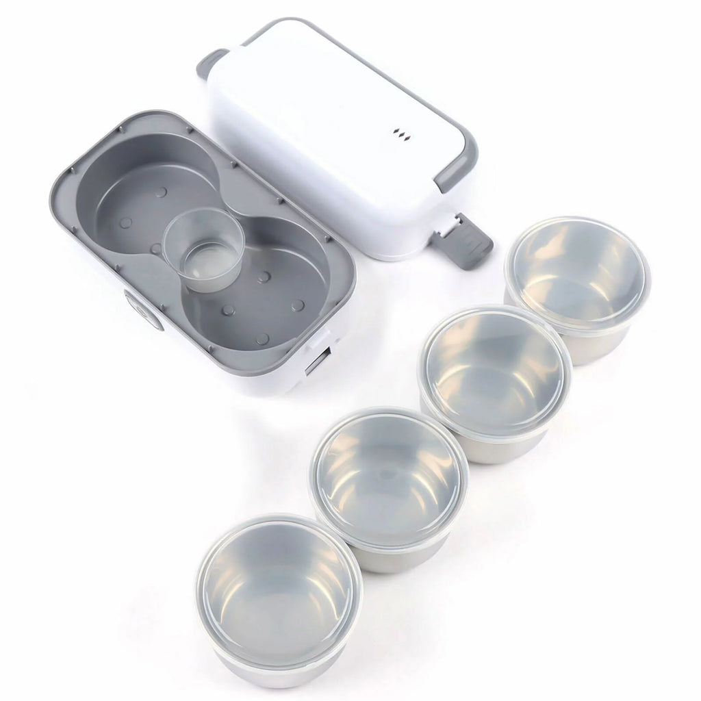 Electric Heated Lunch Box Portable Food Warmer Stainless Steel 110V G8120