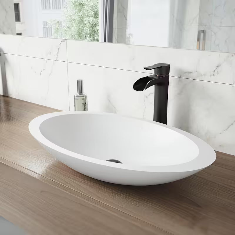 Single Handle Bathroom Vessel Faucet Set with Pop-Up Drain in Antique Rubbed Bronze P563357