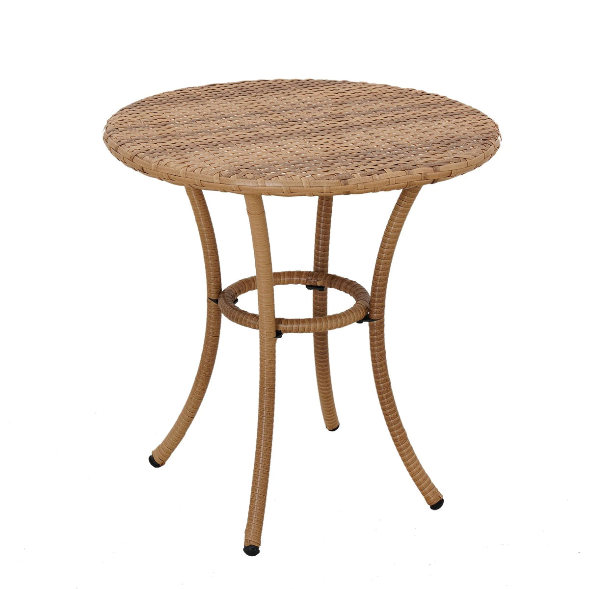 3-Piece Beige Outdoor Wicker Bistro Set V507676