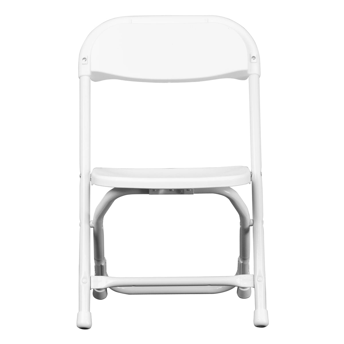 10 Pack Kids White Plastic Folding Chair V297