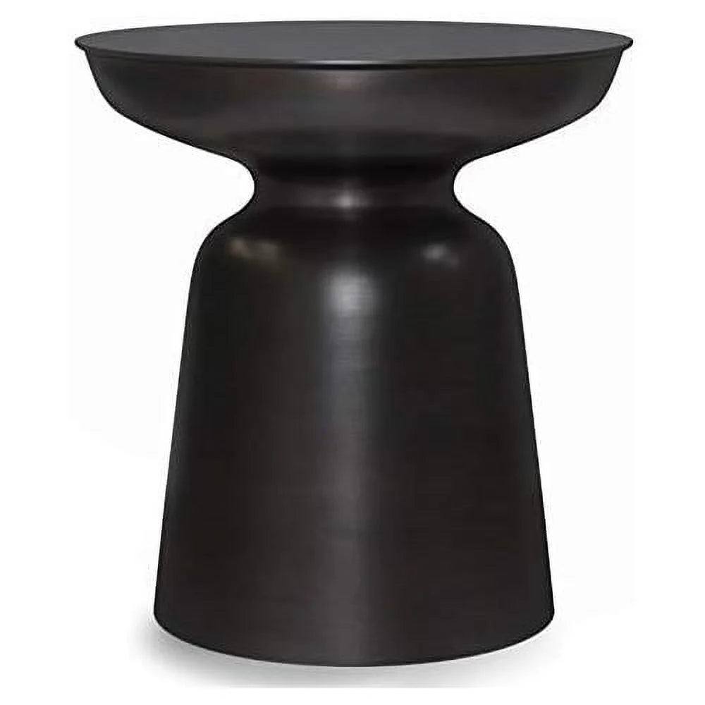 Antique Copper Metal End Table N696126