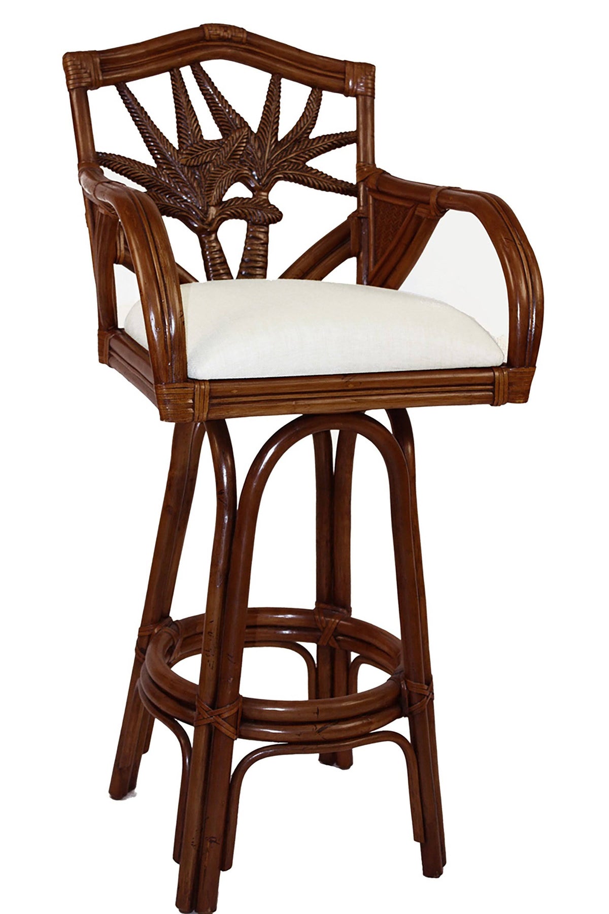 Swivel Rattan & Wicker Barstool N660743