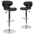Black Barstool Set of 2 F322