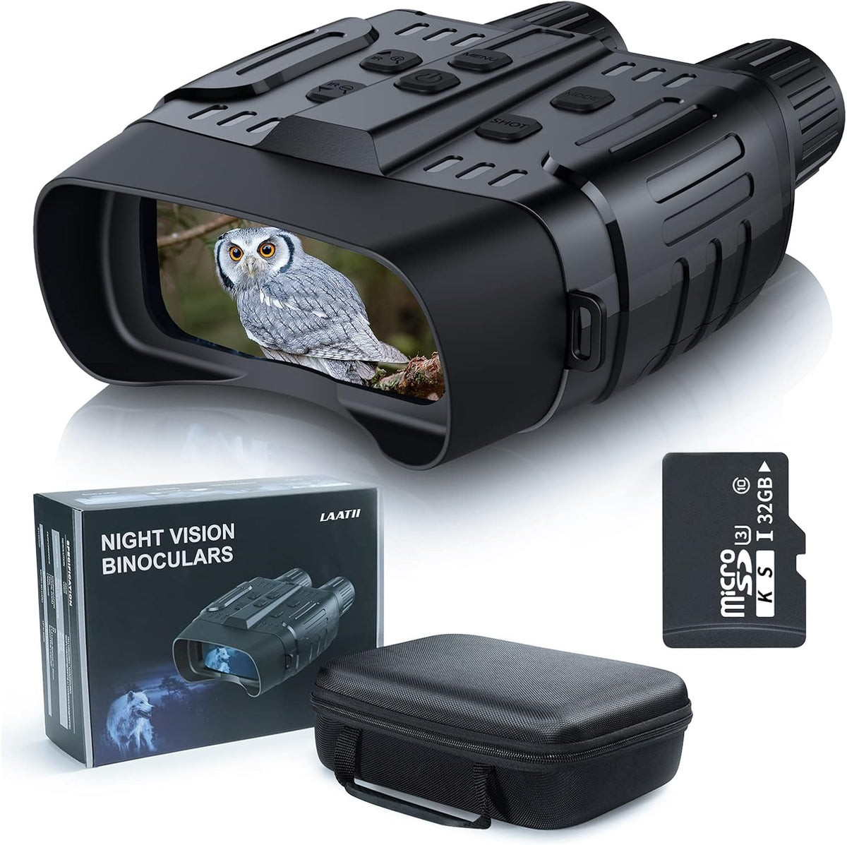 1080P Full HD 984ft Range 850NM 7 Gear Infrared Night Vision Binoculars L7468